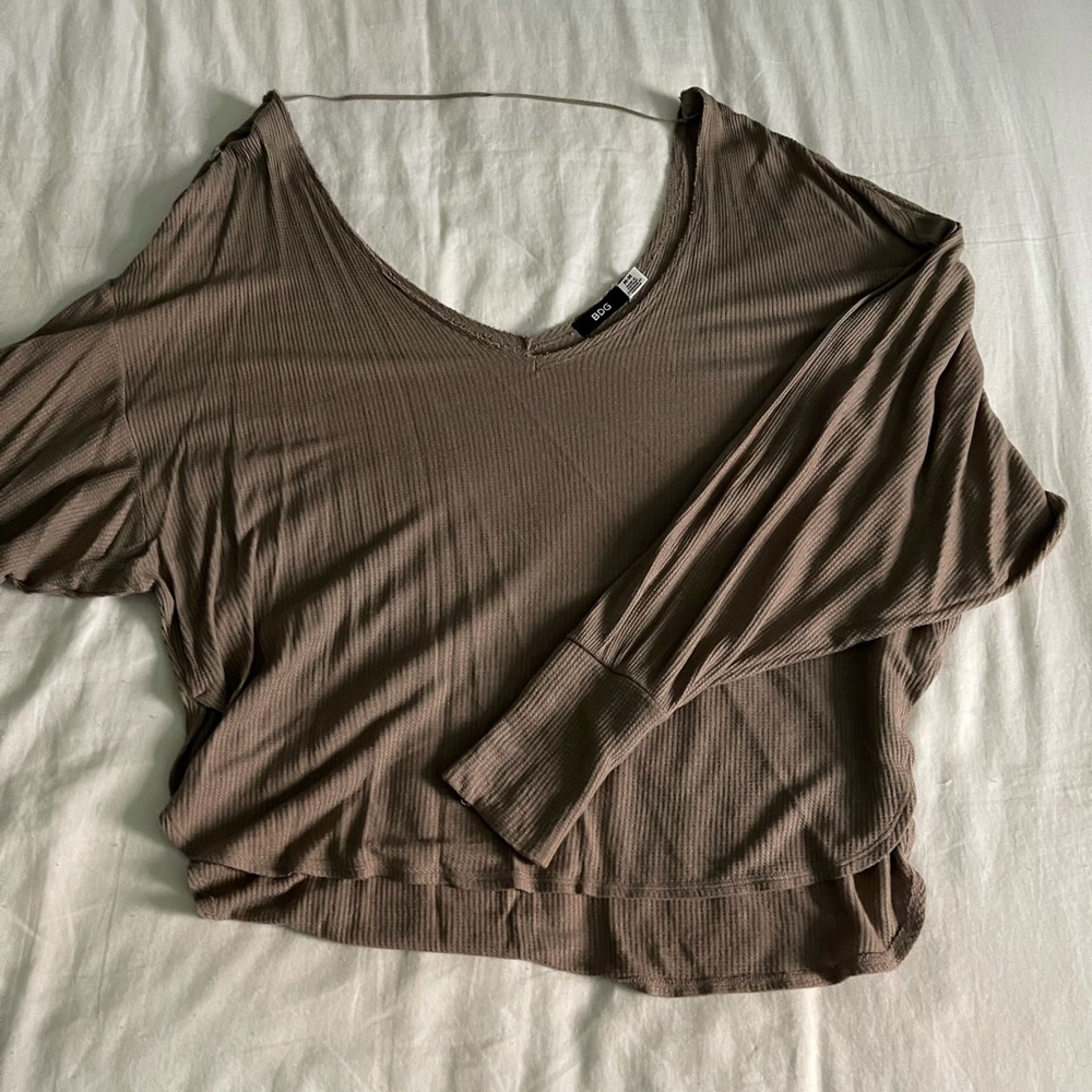 BDG Urban Outfitters green long sleeve shirt.